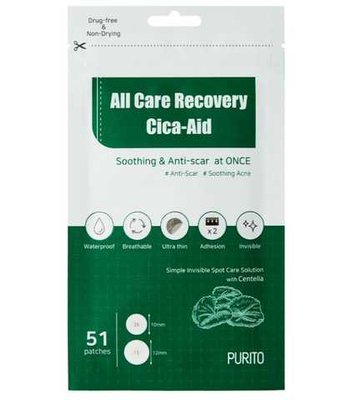 Патчи от воспалений успокаивающие Purito All Care Recovery Cica-Aid Purito All Care Recovery Cica-Aid фото