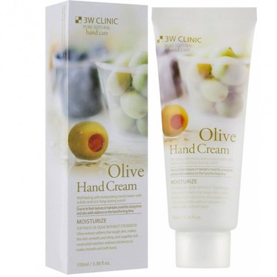 Крем для рук с оливой "Мягкость и увлажнение" 3W Clinic Olive Hand Cream 3W Clinic Olive Hand Cream фото