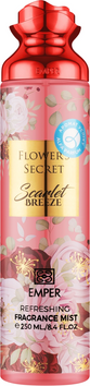 Парфумований спрей для тіла жіночий Emper Flower`s Secret Scarlet Breeze body mist 250ml Emper Flower`s Secret body mist 250ml фото