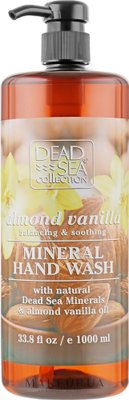 Рідке мило з мінералами Мертвого моря, олією мигдалю та ванілі Dead Sea Collection Almond Vanila&Dead Sea Minerals Hand Soap 1000 мл Dead Sea Collection Soap фото