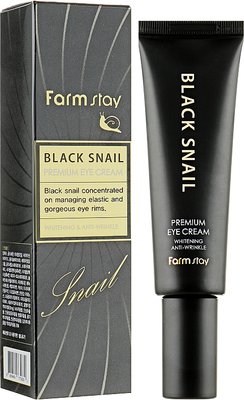 Преміум-крем для очей з муцином чорного равлика FarmStay Black Snail Premium Eye Cream FarmStay Black Snail Premium Eye Cream фото