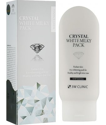 Маска для обличчя "Відбілююча" з молоком 3W Clinic Crystal White Milky Pack 3W Clinic Crystal White Milky Pack фото