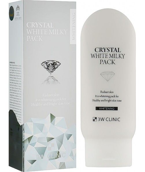 Маска для обличчя "Відбілююча" з молоком 3W Clinic Crystal White Milky Pack 3W Clinic Crystal White Milky Pack фото