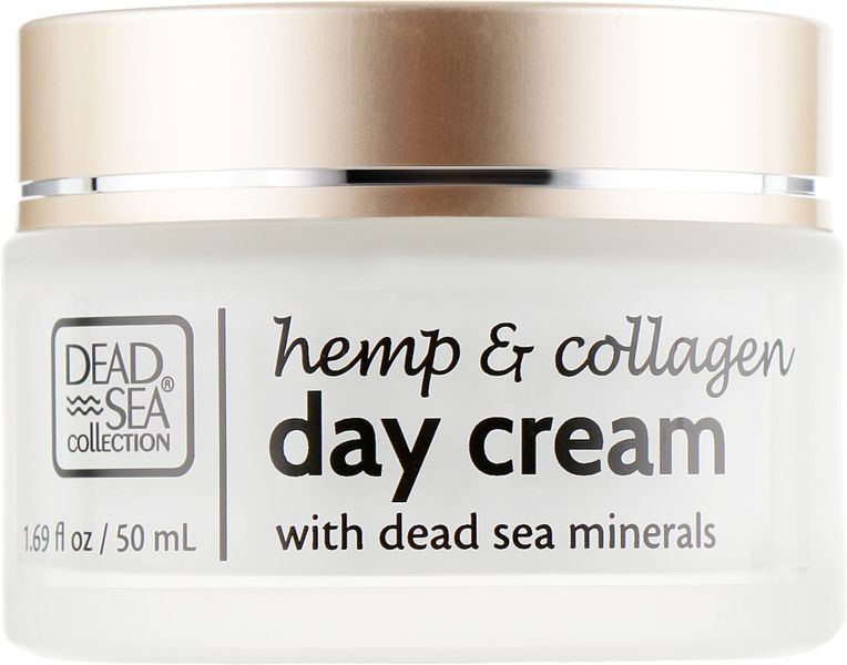 Денний крем з екстрактом конопель, колагеном і мінералами Мертвого моря Dead Sea Collection Hemp & Collagen Day Cream Dead Sea Collection Hemp & Collagen Day Cream фото