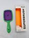 Расческа для волос зеленая с фиолетовым Janeke Superbrush Janeke Superbrush  фото 3