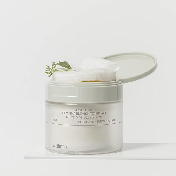 Заспокійливі тонер-пади для обличчя Celimax Ji Woo Gae Cica BHA Blemish Toner Pad з центелою та BHA кислотами,  60 шт Celimax Ji Woo Gae Cica BHA Blemish Toner Pad з центелою та BHA кислотами, 60 шт фото