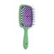Расческа для волос зеленая с фиолетовым Janeke Superbrush Janeke Superbrush  фото 2