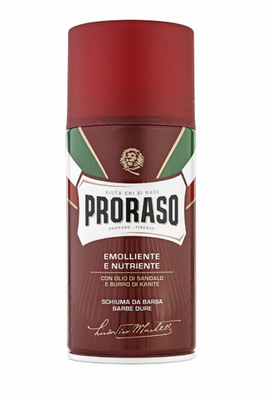 Піна для гоління Proraso Red (New Version) Shaving foam з олією ши для жорсткої щетини 300 мл Proraso Red (New Version) Shaving foam фото
