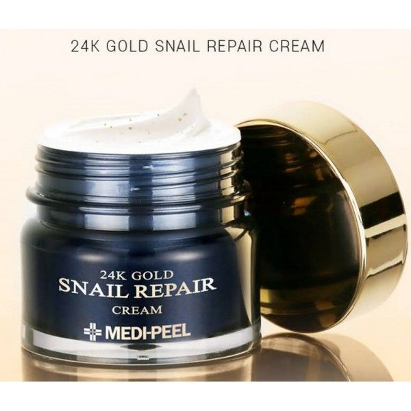 Крем для лица с колллоидным золотом и муцином улитки Medi Peel 24k Gold Snail Repair Cream Medi-Peel 24k Gold Snail Repair Cream фото