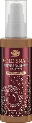Омолаживающий тональный крем с муцином улитки Enough Gold Snail Moisture Foundation SPF30 №13 Enough Gold Snail Moisture Foundation SPF30 фото