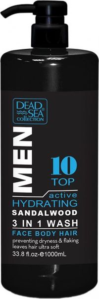 Гель для душа, волос и лица, для мужчин Dead Sea Collection Men Active Hydrating TOP 10 Face, Hair & Body Wash 3in1 Dead Sea Collection Men Active Hydrating TOP 10 Face, Hair & Body Wash 3in1 фото