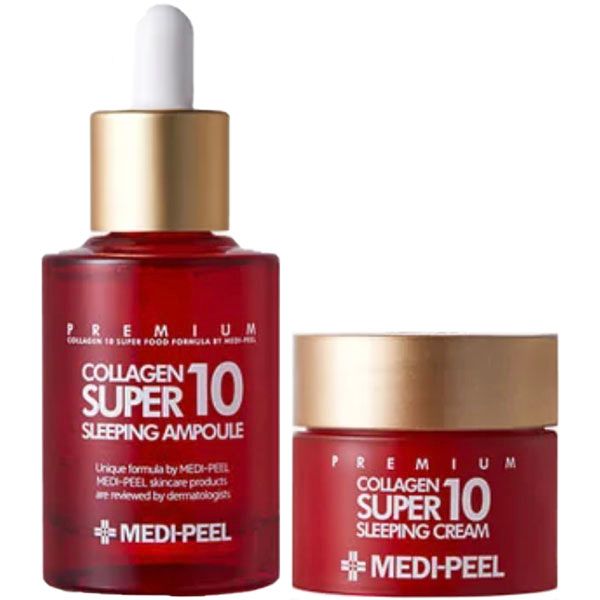 Набір для нічного догляду Medi-Peel Collagen Super 10 Sleeping Care Set 30 ml+10 g Super 10 Sleeping Care Set фото