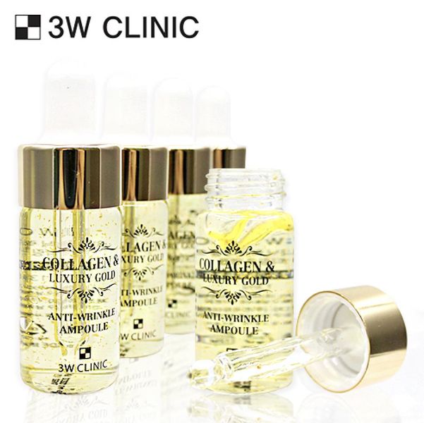 Антивікова сироватка для обличчя із золотом і колагеном 3w Clinic Collagen & Luxury Gold Anti-Wrinkle Ampoule 3w Clinic Collagen & Luxury Gold Anti-Wrinkle Ampoule фото