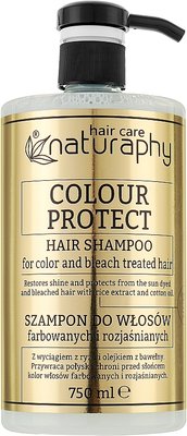Шампунь з екстрактом рису для фарбованого й освітленого волосся Bluxcosmetics Naturaphy Hair Shampoo colour protect  Shampoo фото