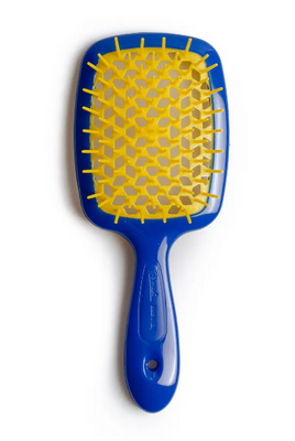 Расческа для волос, синяя с желтым Janeke Superbrush Janeke Superbrush  фото