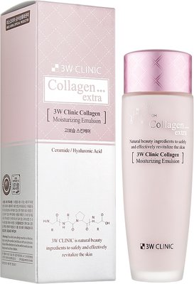 Зволожуюча емульсія для обличчя з колагеном 3W Clinic Collagen Extra Moisturizing Emulsion 3W Clinic Collagen Extra Moisturizing Emulsion фото
