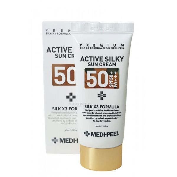 Сонцезахисний крем Medi Peel Active Silky Sun Cream SPF50+ /PA+++ Medi Peel Active Silky Sun Cream SPF50+ фото