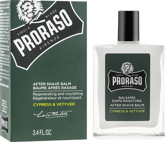 Бальзам після гоління Proraso Cypress & Vetyver After Shave Balm Proraso Cypress & Vetyver After Shave Balm фото
