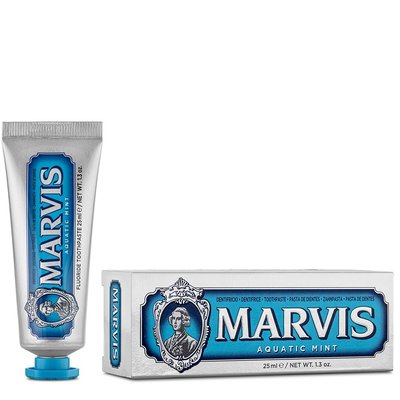 Зубна паста "Морська м'ята" Marvis Aquatic Mint 25 ml Marvis Aquatic Mint 85 ml фото
