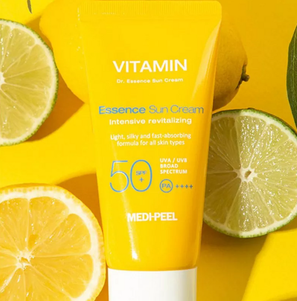 Вітамінний сонцезахисний крем для обличчя Medi Peel Vitamin Dr Essence Sun Cream SPF50+ PA++++ Medi Peel Vitamin Dr Essence Sun Cream SPF50+ фото