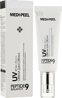 Солнцезащитный крем с пептидами Medi Peel Peptide 9 UV Derma Sun Cream SPF 50+ PA+++ Medi-Peel Peptide 9 UV Derma Sun Cream SPF 50+ фото