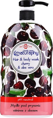 Шампунь-гель для душу "Вишня і алое вера" Bluxcosmetics Naturaphy Hair & Body Wash Naturaphy Hair & Body Wash cherry фото