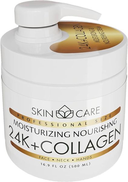 Зволожуючий крем для обличчя, шиї та рук 3-в-1 24K Gold & Collagen SkinCare 24K Gold & Collagen SkinCare фото