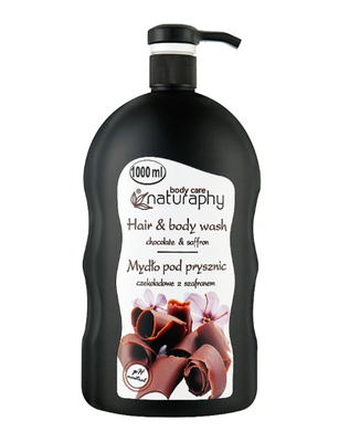 Шампунь-гель для душу "Шоколад і шафран" Bluxcosmetics Naturaphy Hair & Body Wash Naturaphy Hair & Body Wash chocolate фото