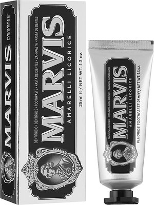 Зубна паста "Амареллі Локриця" Marvis Amarelli Licorice 25 ml Marvis Amarelli Licorice фото