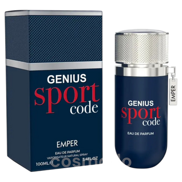 Парфумована вода для чоловіків Genius Sport Code Man EMPER 100ml фото