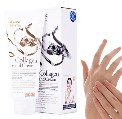 Крем для рук, з колагеном "Пружність і глибоке зволоження" 3W Clinic Collagen Hand Cream 3W Clinic Collagen Hand Cream фото