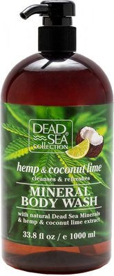Гель для душу з екстрактом конопель, кокоса і лайма Dead Sea Collection Hemp & Coconut Lime Body Wash Dead Sea Collection Body Wash фото