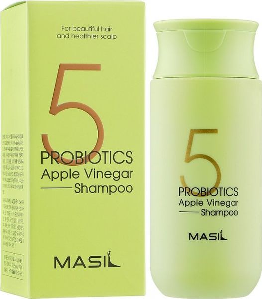 М'який бессульфатний шампунь з проботіками і яблучним оцтом Masil 5 Probiotics Apple Vinegar Shampoo 50 ml Masil 5 Probiotics Apple Vinegar Shampoo фото