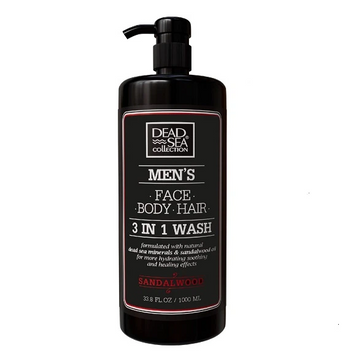 Шампунь-гель для чоловіків 3в1 Dead Sea Collection Sandal Wood, 1000ml. 3в1 Dead Sea Collection 1000ml. фото
