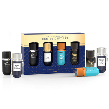 Подарунковий набір мініатюр парфумованих вод Emper Genius Gift Set (Event, Oud Mast, Hayaty, Victory) 4*25 мл Emper Genius Gift Set (Event, Oud Mast, Hayaty, Victory) 4*25 мл фото