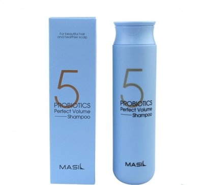 Шампунь з пробіотиками для ідеального об'єму волосся Masil 5 Probiotics Perfect Volume Shampoo 300 ml Masil 5 Probiotics Perfect Volume Shampoo фото