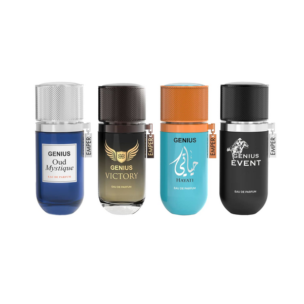 Подарочный набор миниатюр парфюмированных вод Emper Genius Gift Set (Event, Oud Mast, Hayaty, Victory) 4*25 мл Emper Genius Gift Set (Event, Oud Mast, Hayaty, Victory) 4*25 мл фото