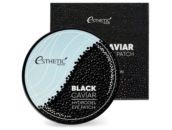 Гідрогелеві патчі для очей, з екстрактом чорної ікри Esthetic House Black Caviar Hydrogel Eye Patch Esthetic House Black Caviar Hydrogel Eye Patch фото