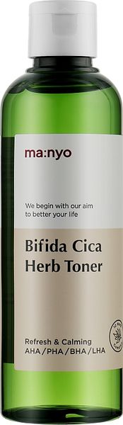 Очищуючий тонік для тонкої й чутливої шкіри Manyo Bifida Cica Herb Toner Manyo Bifida Cica Herb Toner фото