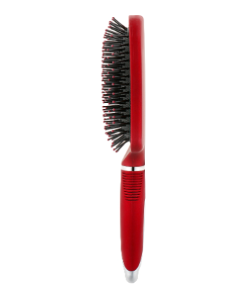 Масажна щітка для волосся, НВ-04-11, квадратна велика, червона Beauty LUXURY НВ-04-11 фото