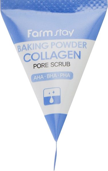 Скраб для обличчя із содою та колагеном FarmStay Collagen Baking Powder Pore Scrub 25 штук FarmStay Collagen Baking Powder Pore Scrub фото