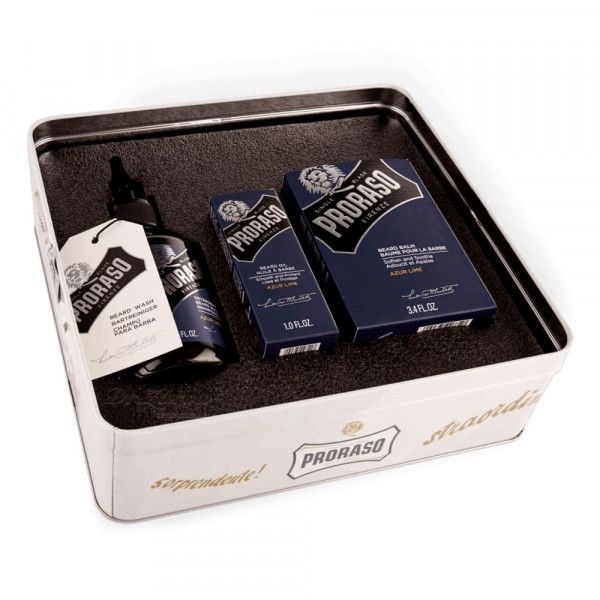 Набор Proraso Azur Lime Beard Kit (balm/100ml + shmp/200ml + oil/30ml) Proraso Azur Lime Beard Kit фото