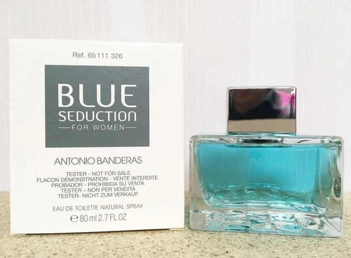 Туалетная вода женская (тестер с крышечкой)Blue Seduction Antonio Banderas woman  Blue Seduction Antonio Banderas woman фото