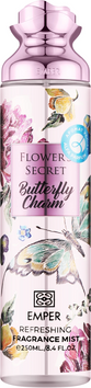 Парфумований спрей для тіла жіночий Emper Flower`s Secret Butterfly Charm body mist 250ml Emper Flower`s Secret body mist 250ml фото