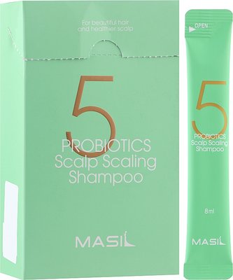 Шампунь для глубокого очищения кожи головы Masil 5 Probiotics Scalp Scaling Shampoo 8 ml Masil 5 Probiotics Scalp Scaling Shampoo фото